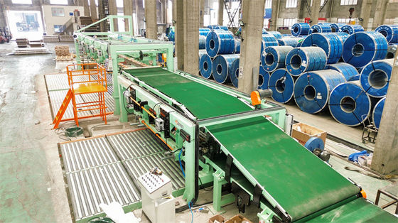 6Hi leveler roterende scheer vlieg scheer gesneden naar lengte lijn SUS roestvrij staal 0.2 - 2 X 850