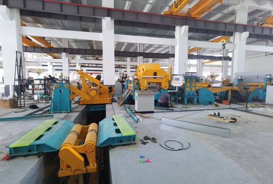 Onrolling leveling laser snijden blanking lijn voor hoogdraaibare staal roestvrij staal aluminium platen