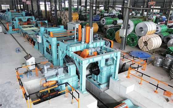 Stainless steel coil uncoiling leveling cut to length line with edge trimming 4-16 X 2000