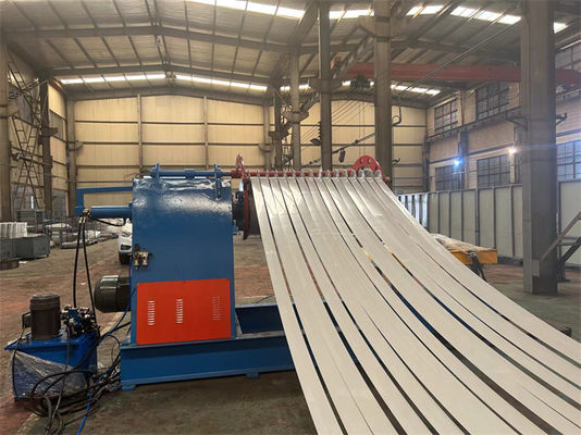 Compact Ecomonic GI PPGI Steel Slitting Machine voor lichte maat 0,3-1,2 X 1250